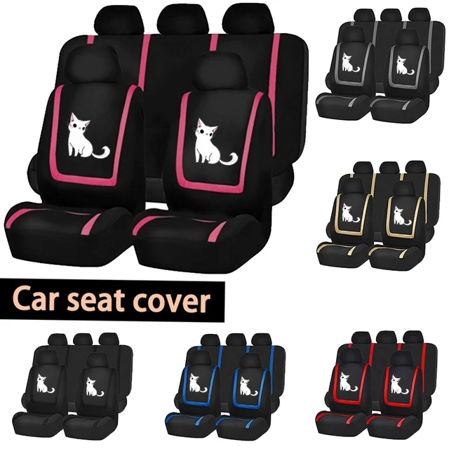 Uniwersalny pokrowiec na fotel samochodowy Auto Cat Decoration Fotelik samochodowy chroniący garnitur na cztery pory roku