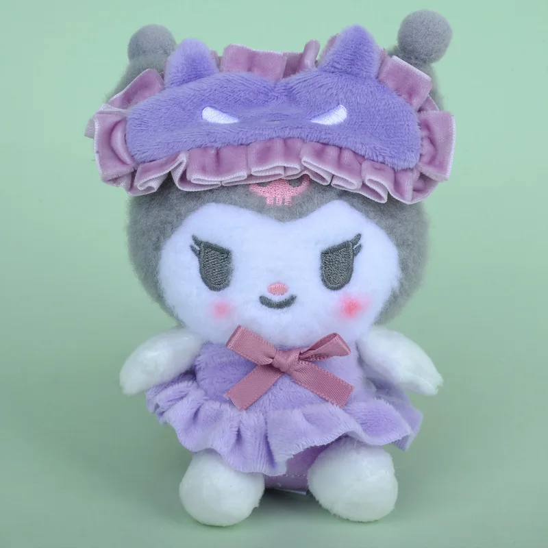 Kawaii Sanrio gantungan kunci liontin mewah Anime My Melody Cinnamoroll Kuromi kartun ransel pelajar mainan dekorasi anak perempuan Halloween