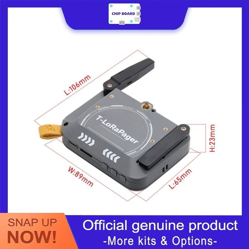 LILYGO T-LoRa Pager Handheld Communication Device Using ESP32-S3, Keyboard Input, GNSS Positioning and LoRa Support
