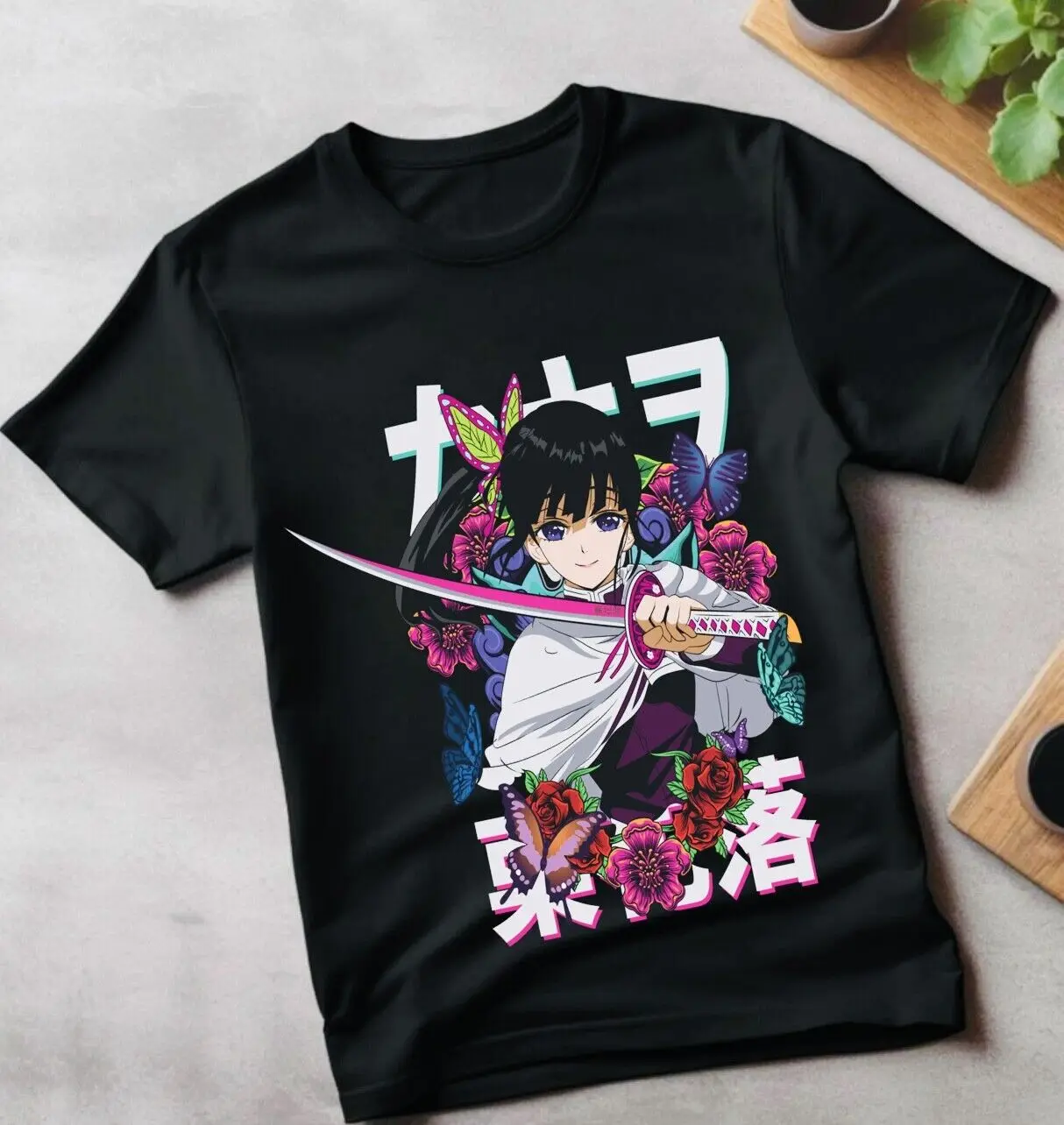 Kanao Tsuyuri Waifu Girl T Shirt, Demon Slayer KNY Japanese Manga Anime Clothing