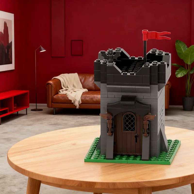 

Набор из 151 детали: Мини-модель Замка Батлордов, Архитектурный конструктор, Рождественский подарок, Идея для игрушки, Образовательный DIY-набор