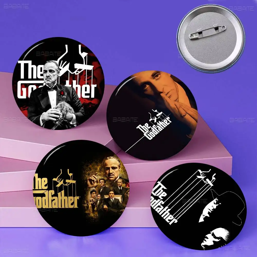 The G-Godfather Movie Anime Brooches Cute Cartoon  Badge Jacket Jeans Lapel Pin Gift Accessorie