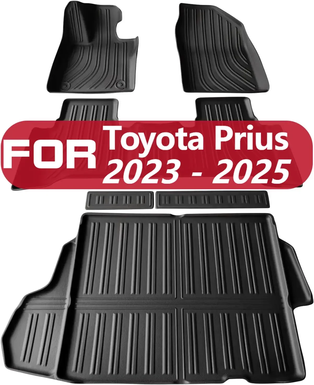 For Toyota Prius 2025 2024 2023 Floor Mats All Weather Floor Liners for Prius Prime PHEV 2025 Accessories All-Season TPE