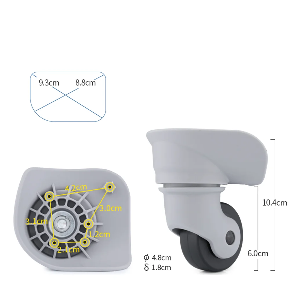 Applicable To 47R 25T American Tourister Luggage Wheel Accessories YQ206 YQ008 Double Wheel Trolley Wheel Repair Replacement