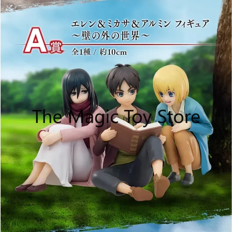 Original Bandai Ichiban “Attack on Titan” Anime Figures: Eren Yeager, Levi Ackerman, Hanji Zoe—Collectible Action Figures