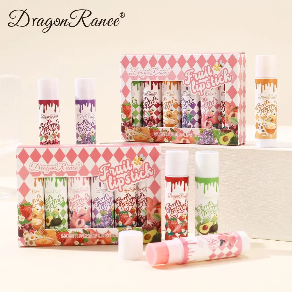 ลิปบาล์มบำรุงริมฝีปาก กลิ่นหอม ช่วยบำรุงและฟื้นฟูริมฝีปากแห้ง 6 สี