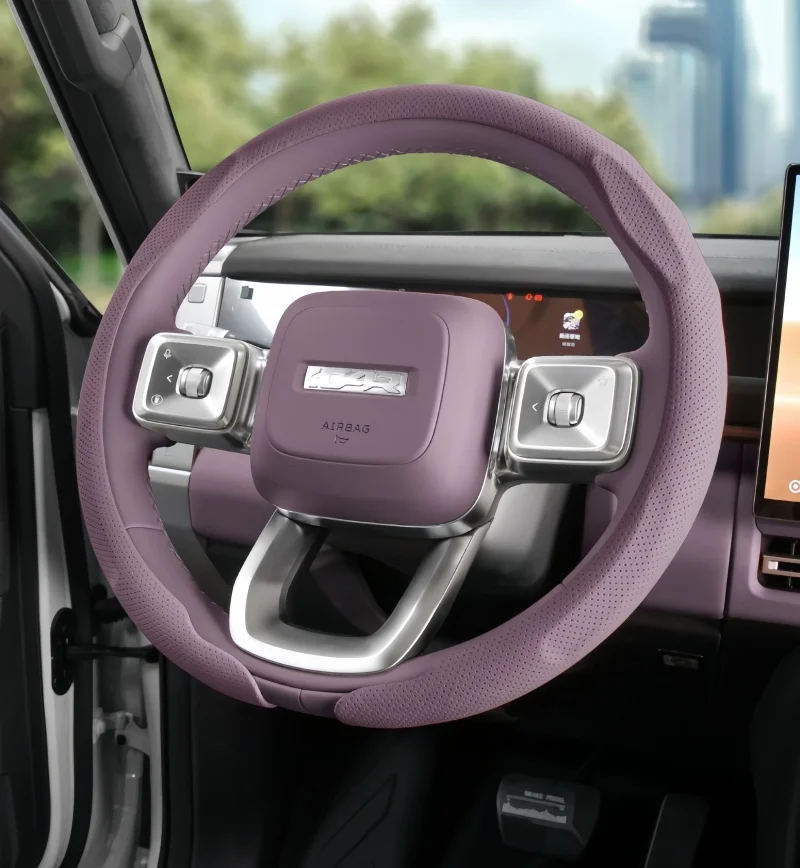 Auto-Lenkradbezug mit Vollabdeckung zum Aufstecken, passend für Chery ICAR V27 2026, modifizierter Lenkradbezug in Original-Fahrzeugfarbe – Detail 8