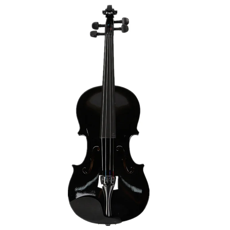 Black Exquisite Violin Student Adult Beginner Practice Stage Performance Professional Stringed Musical Instrument Violin