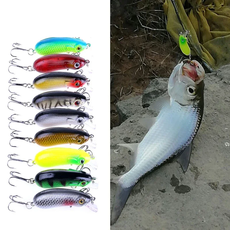 Cc50 Fake Bait 7g Rock Fatty Road RunnerFake Bait Hard Bait Simulation Fish CarpBait Fishing Tackle Crankbait Swim Fishing Lure