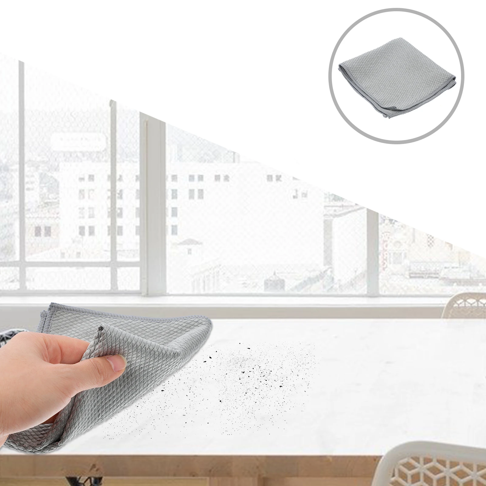 

12 Pcs Cleaning Cloth Towel Absorb Water Quick Dry Reusable Ultrafine Fiber Kitchenware Washing Dish Cloth Microfiber