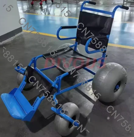 For Sale with Soft Sand Balloon Tires，All-terrain Adult Beach Wheelchair