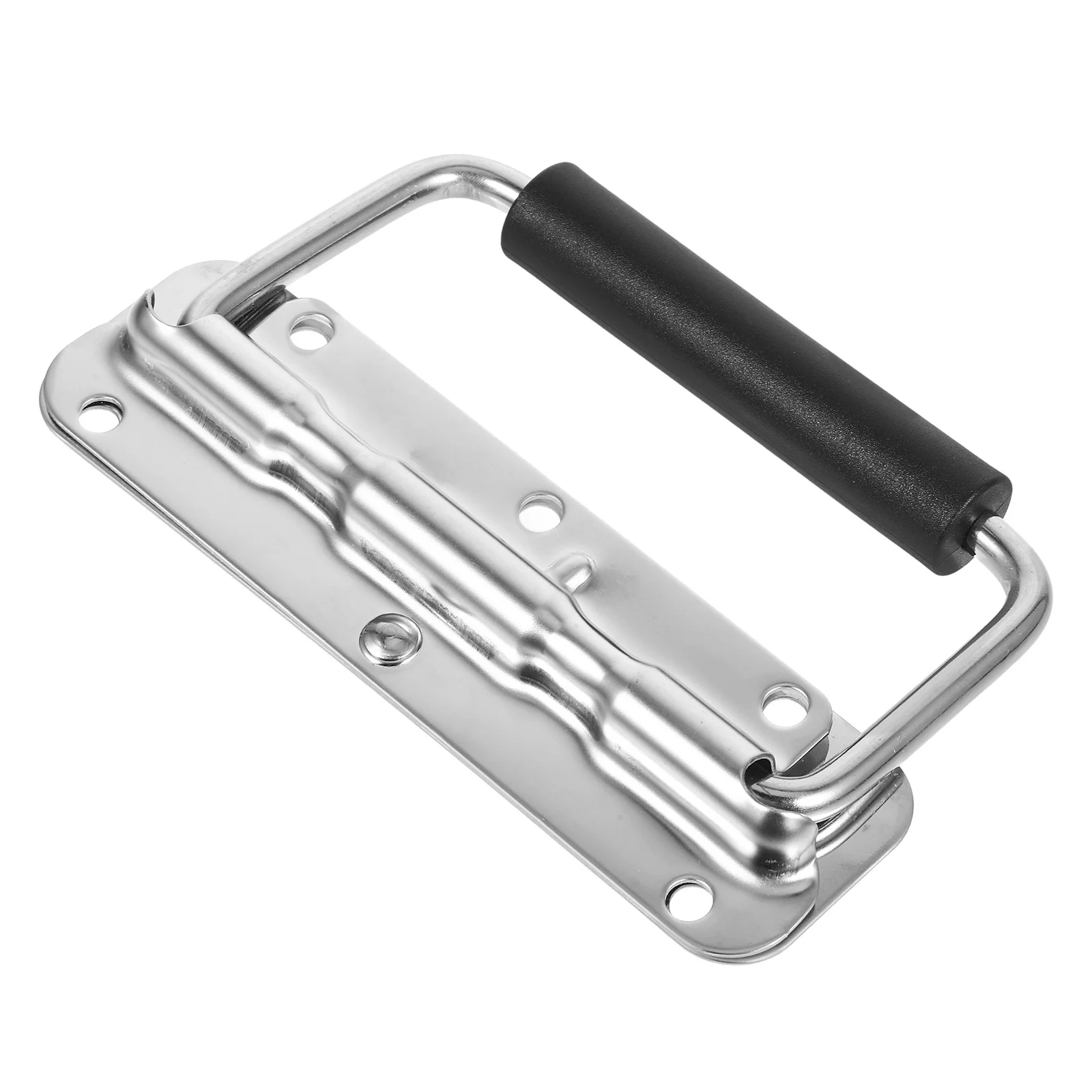 Caixa de ferramentas dobrável de aço inoxidável alça durável portátil multi-purpose diy ferramenta de reparo armazenamento resistente alça com mola