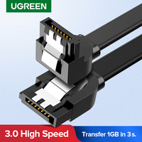 Ugreen SATA Cable 3.0 to Hard Disk Drive SSD HDD Sata 3 Straight Right-angle Cable for Asus MSI Gigabyte Motherboard Cable Sata