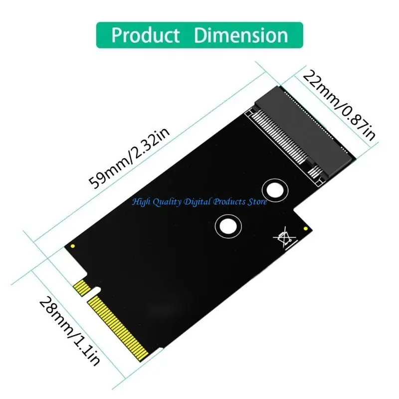 U2JE NVME MKeys NGFF PCIE4.0 Adapters Converters Handhelds Internal Compon for Legion Go Handhelds