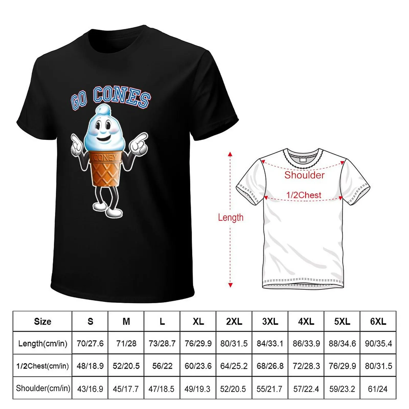 Coney - Wallace University mascot T-Shirt Stylish Graphic Short Sleeve Top