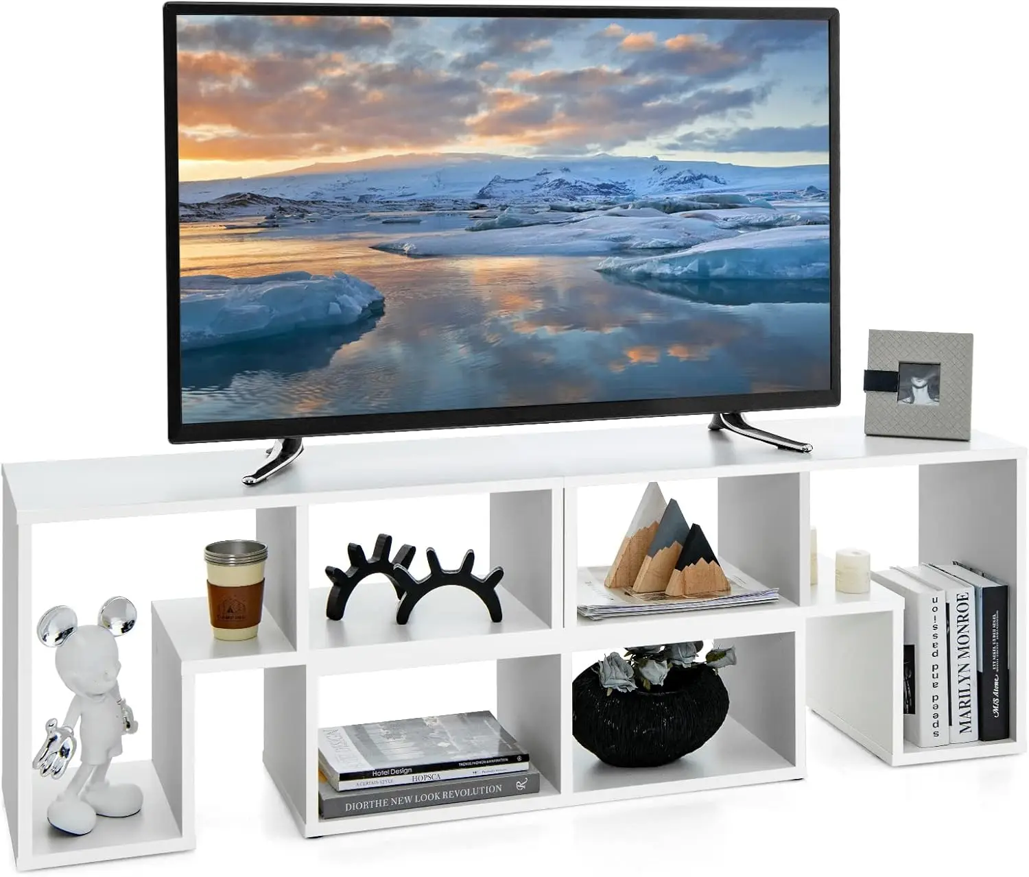 

3 Pieces Cube Tv Stand, Modern Entertainment Center For Up To 65 H Tv, Minimalist Tv Console Table, Free Combination Storage