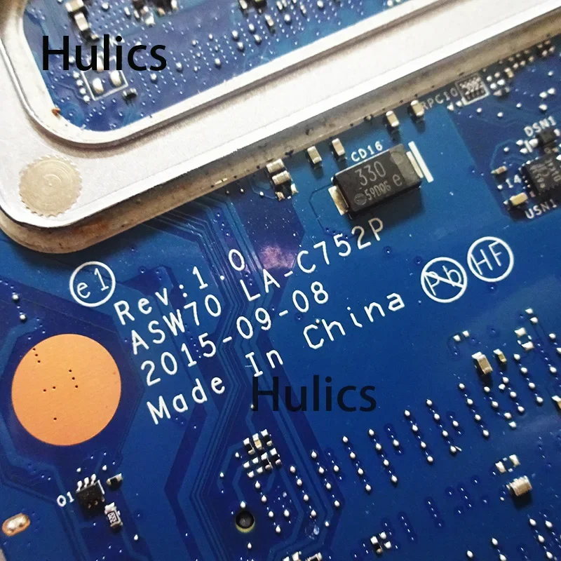 Hulics Used HP Envy M7-N M7 Series Laptop Motherboard 837769-601 837769-001 ASW70 LA-C752P W/ 940M 2G / I7-6500U CPU