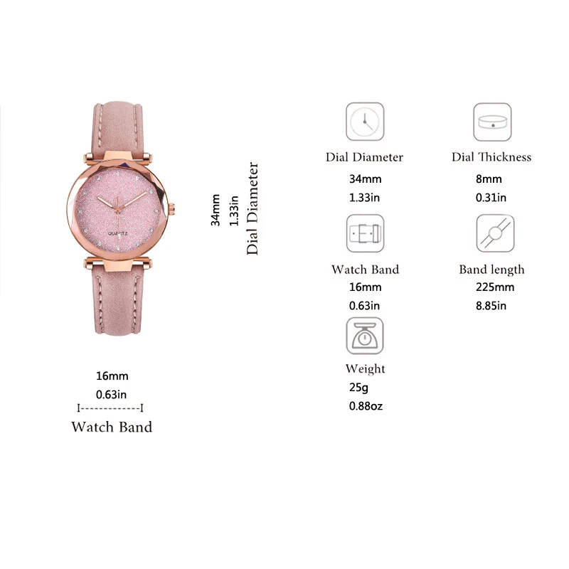 4PCS Women Watch Luxury Fashion Elegant Alloy Watch Colourful PU Leather Strap Wristwatch For Ladies Gift Quartz Watch NO BOX