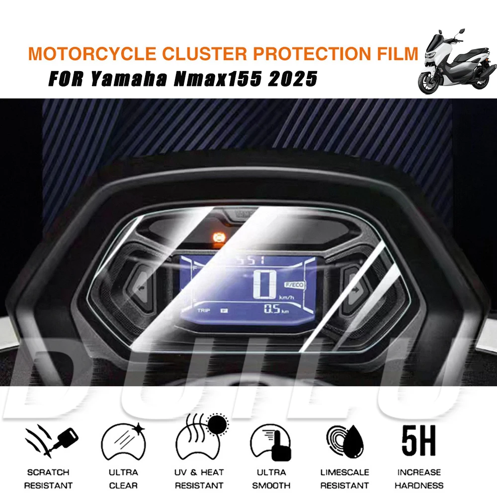

Защитная пленка для экрана приборной панели для Yamaha NMAX 155 NMAX 155 2025, ультра прозрачная пленка для защиты от царапин, аксессуары для инструментов