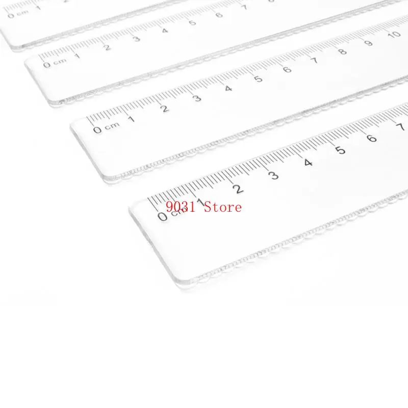 5 PCS 15/20 luler basisschool Set Straight Ruler Plastic Ruler Clear Ruler