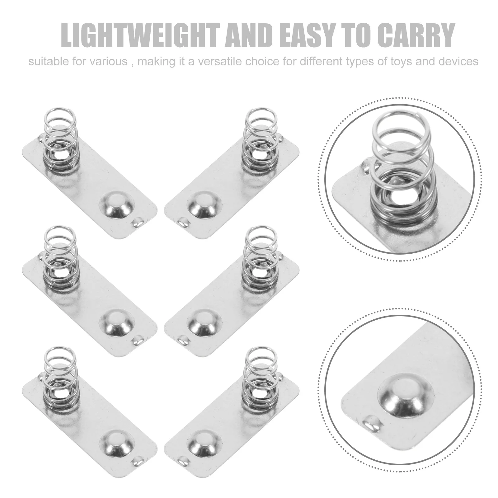10Pcs Spring for Devices Sturdy Metal Contact Plate Replacement Easy Install Fits Multiple Electronic Applications