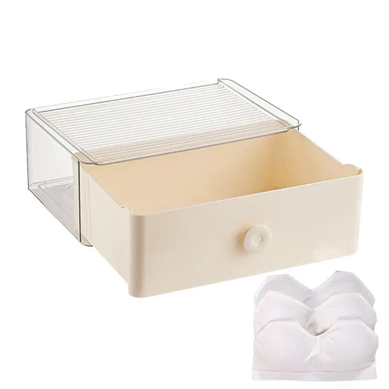 

Underwear Storage Box Stackable Drawer Design Multi Grids Organizer For Underwear Free Combination Storage Organizer