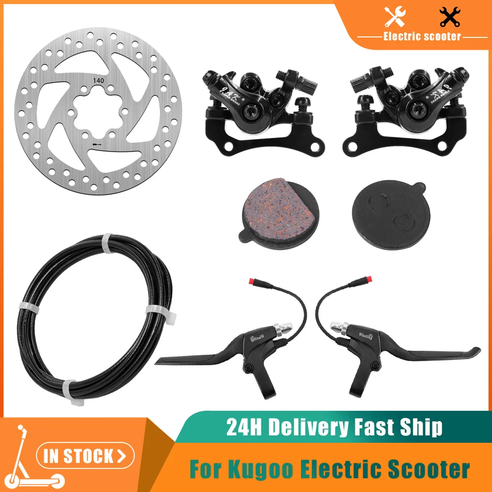 

Disc Brake Spare Parts Brake Rotor Caliper 140MM Brake Base Cable for KUGOO M4 and M4 PRO Electric Scooters Accessories