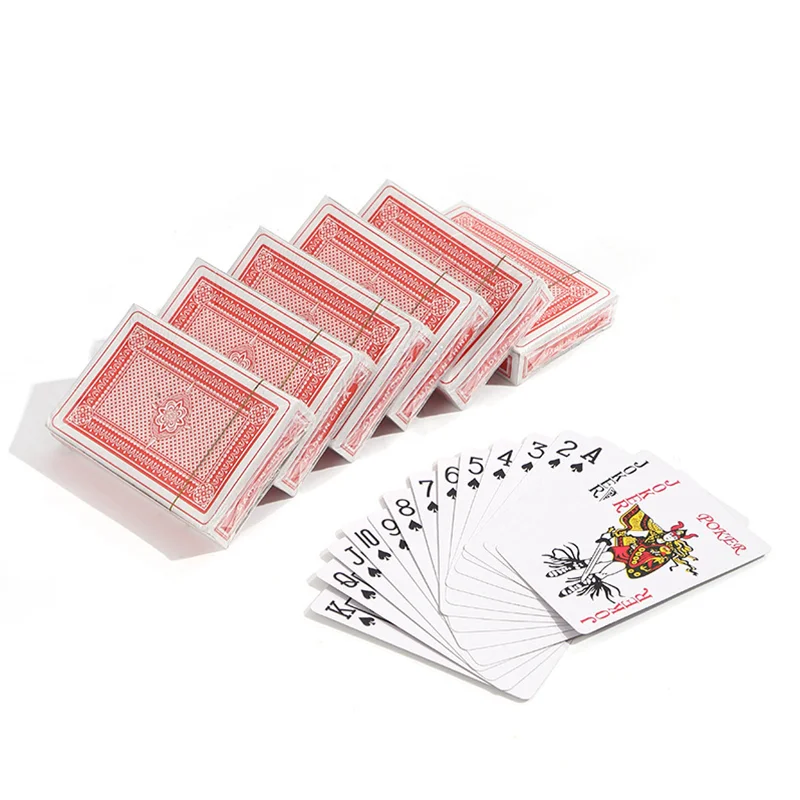 ใหม่รูปแบบพลาสติกกันน้ําฟิล์มผู้ใหญ่เล่นไพ่เกมโป๊กเกอร์การ์ดเกมกระดาน 60*90 มม.ไพ่โป๊กเกอร์การ์ด