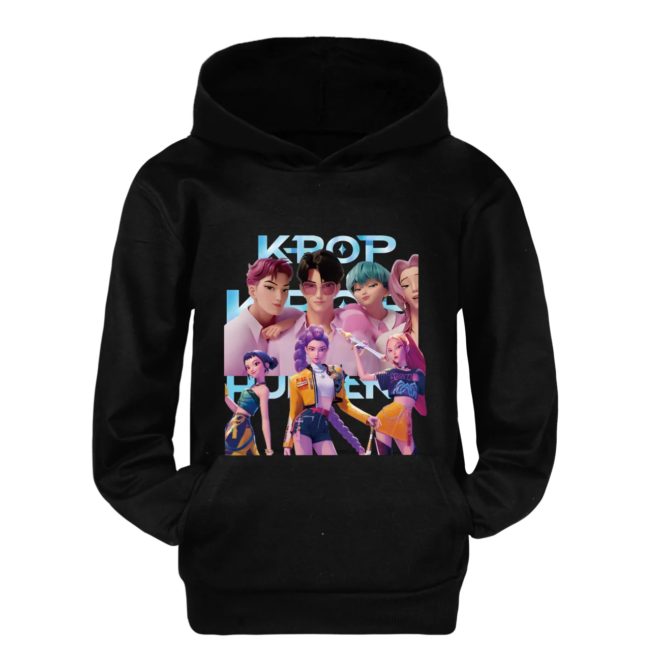 Huntrix KPop Demon Hunters sweat à capuche pour enfants mode sweat filles adolescent printemps automne haut tendance vêtements pour enfants