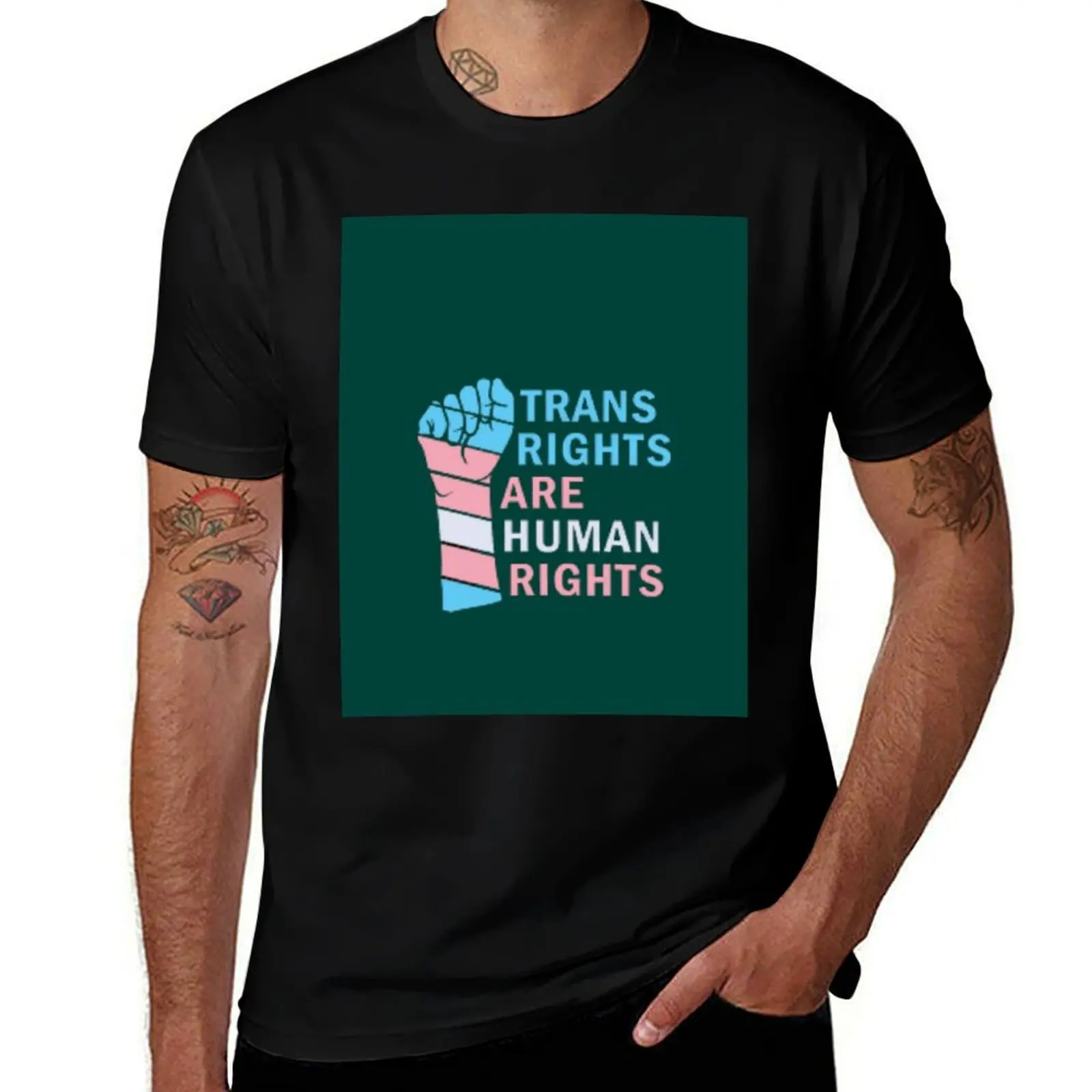 protect trans kids T-Shirt cotton graphic tees blanks heavyweight t shirts for men