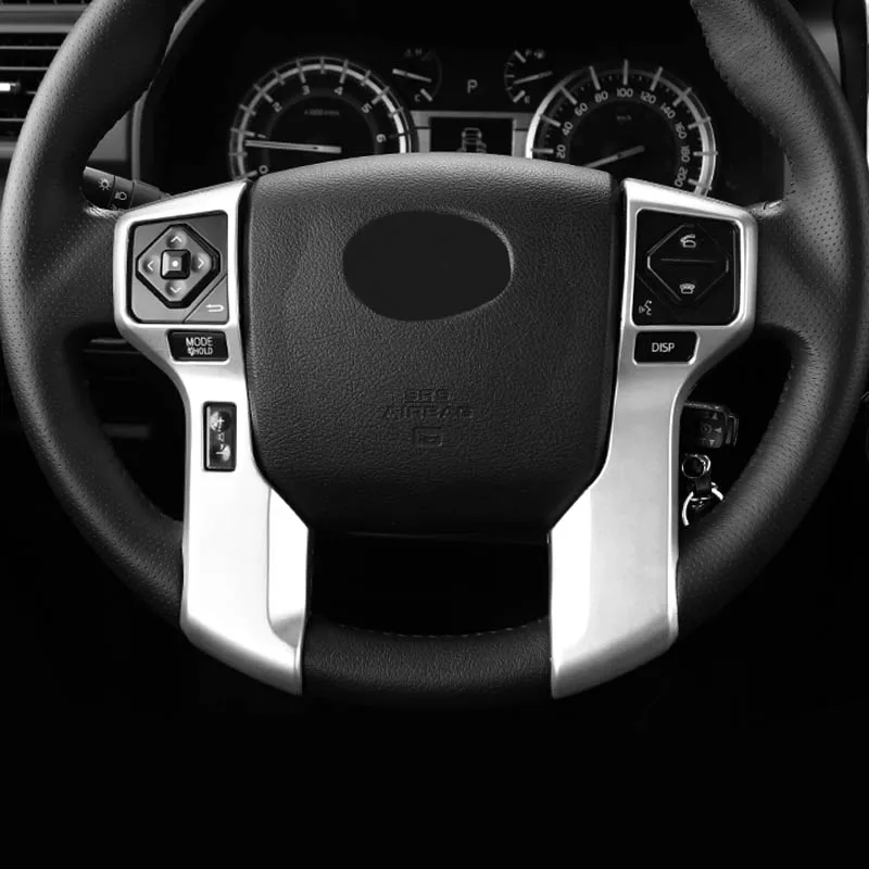 Car Steering Wheel Sticker Interior Accessories Decorative Frame Trim For Toyota 4runner 4 Runner 2010 2019