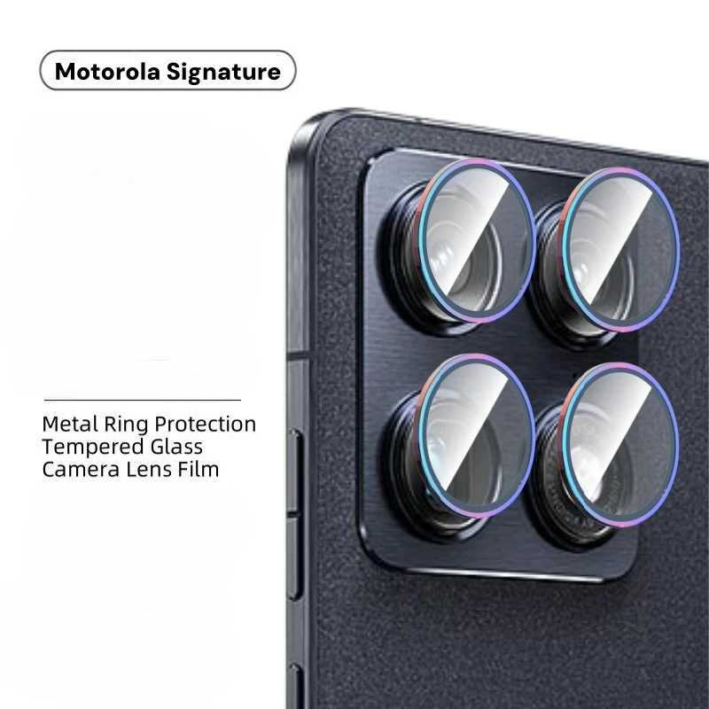 

Rear Camera Protector Glass For Motorola Moto Signature Metal Ring Camera Protectors For Moto Razr Fold Lens Film Glass