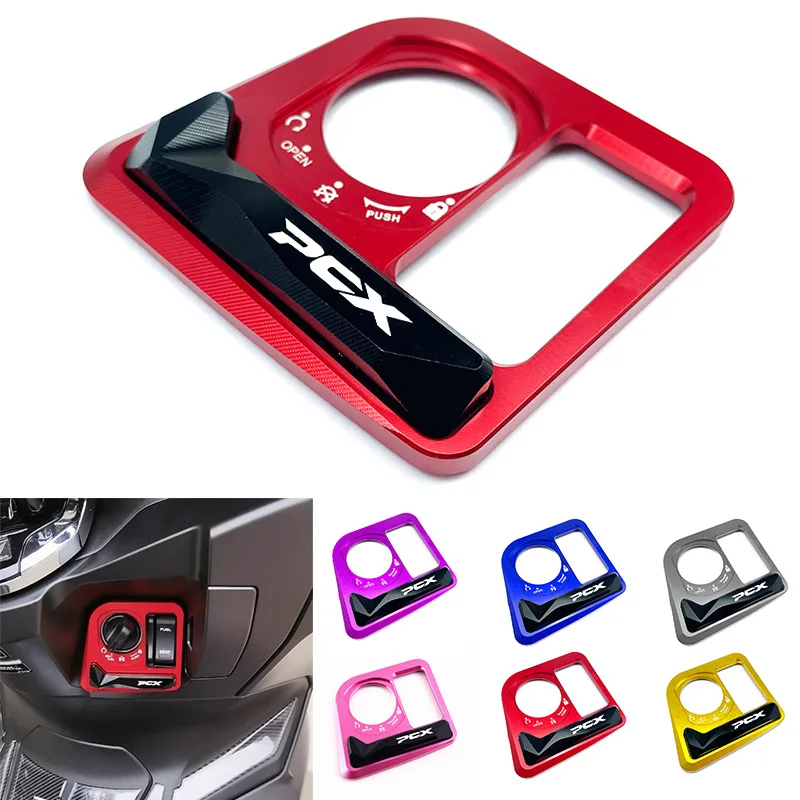 PCX オートバイアクセサリー点火スイッチカバー電気ドアロックボタンカバープロテクターホンダ PCX125 PCX160 pcx 125 160