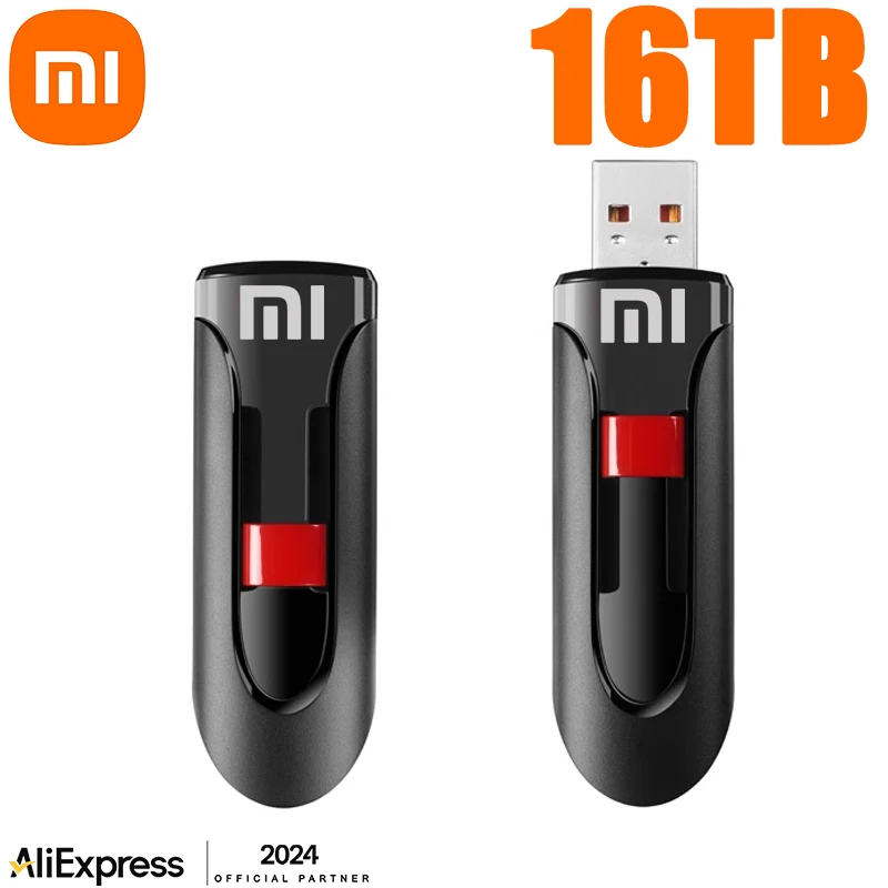 Mijia Xiaomi 16TB USB 3.0 Flash Drive 8TB Type-C U Disk High-Speed Pen Drive U Flash Drive Portable SSD 2TB for Laptop Computer