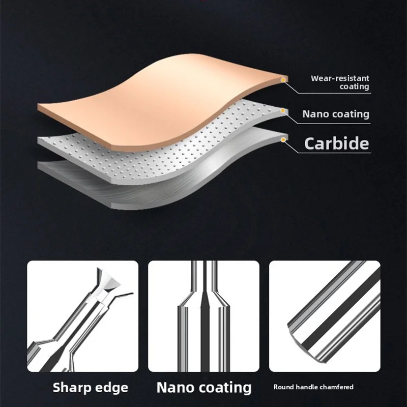 Dovetail Carbide 4-Flute Mill Cutter, 1-20mm Diameter Long Cutting Slot Tool for DIY Precision Machining