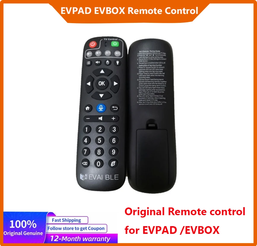 EVPAD / EPLAY/EVBOX hlas vzdálený ovládání pro EVPAD 3S / 3 / 3max /3plus / 2S / pro+ / plus / 5S / 5P / 5MAX/6S/6P/10S/10PEVBOX