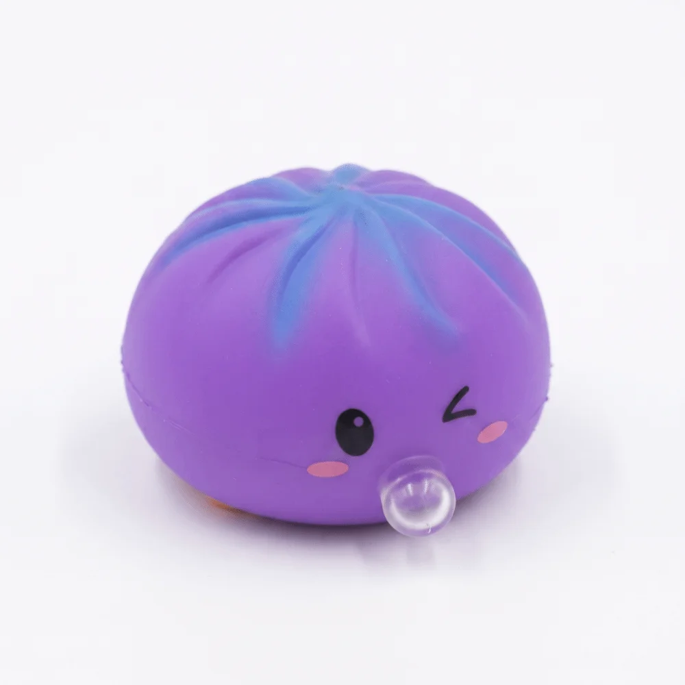 Stretchy Steamed Bun Squishy Toy Sensory Toy Slow Rebound Steamed Bun Squeeze Toy Cute Steamed Bun Fidget Toy