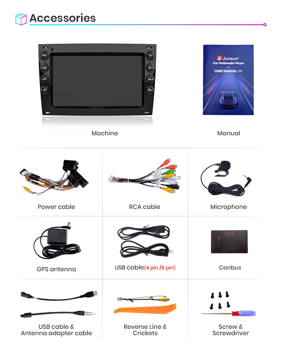 Junsun Wireless Carplay Android Auto Autoradio für Renault Megane 2 2008-2015 GPS Auto intelligente Systeme Smart Autoradio – Detail 30