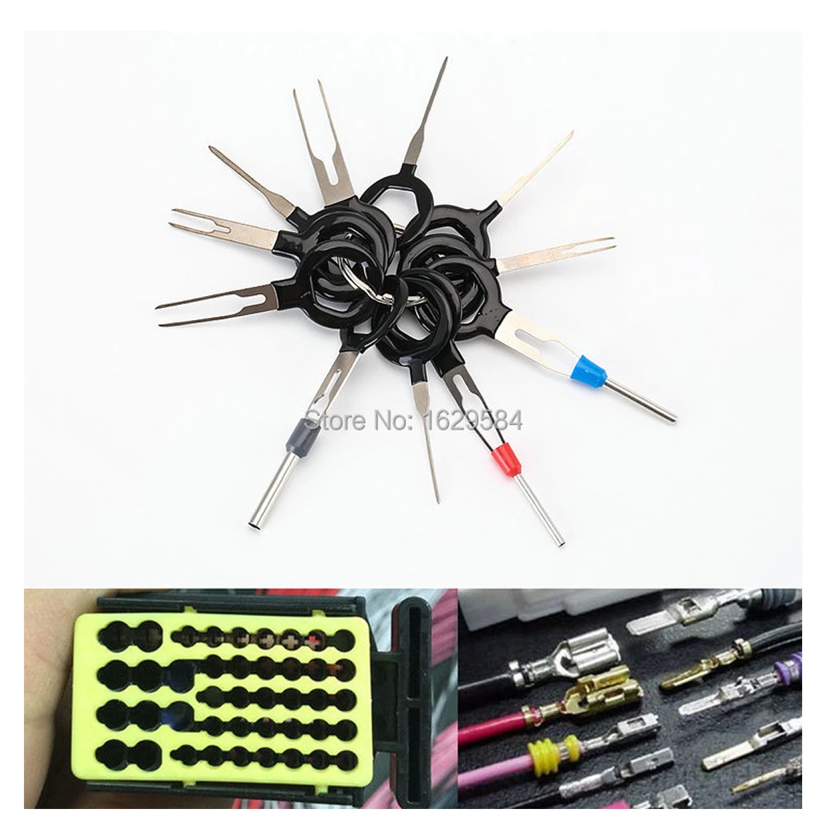 

11pcs Car Terminal Removal Tool Kit Wiring Connector Pin Release Extractor