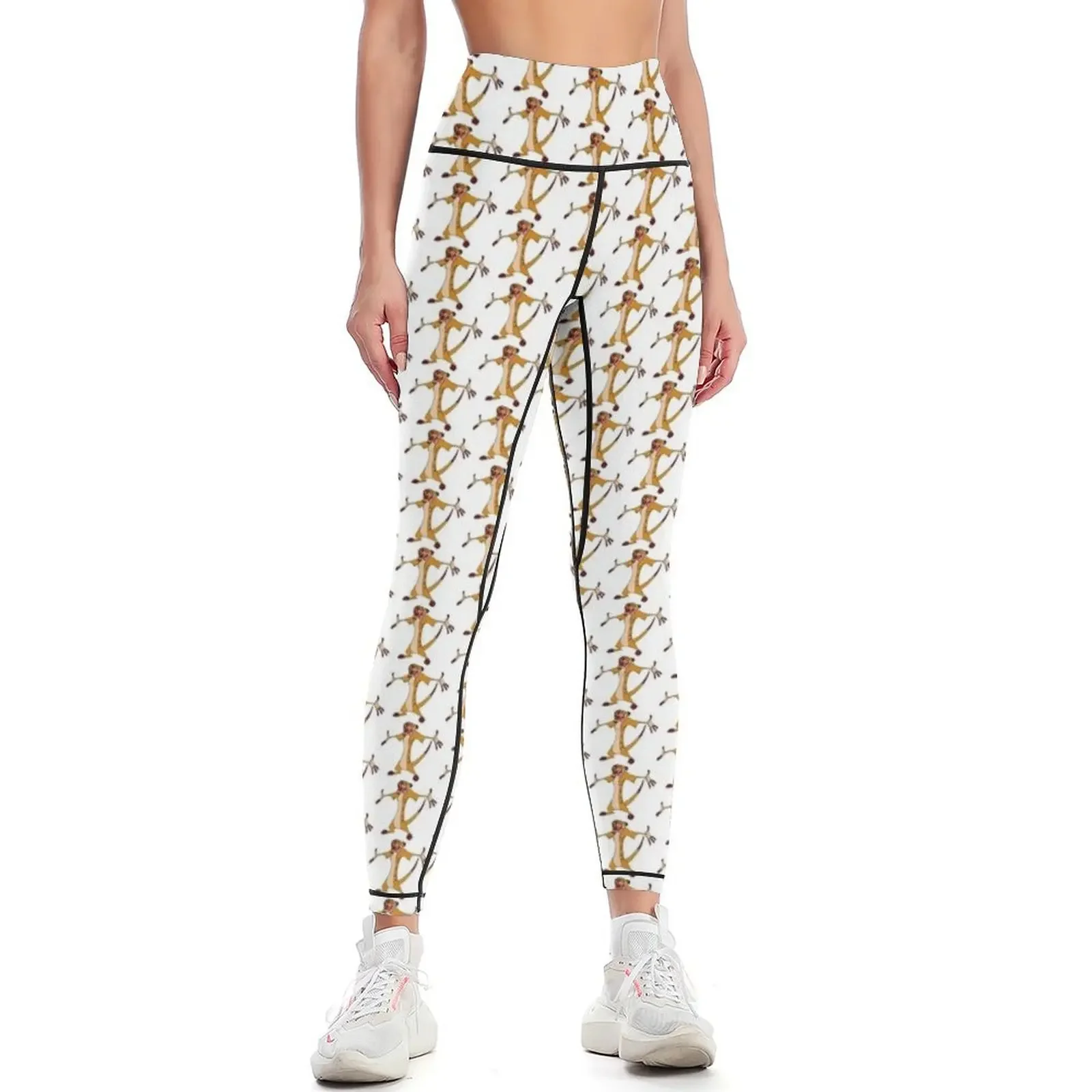 

Timon funny sketch Leggings gym top for physical Legging sport sporty woman push up Womens Leggings