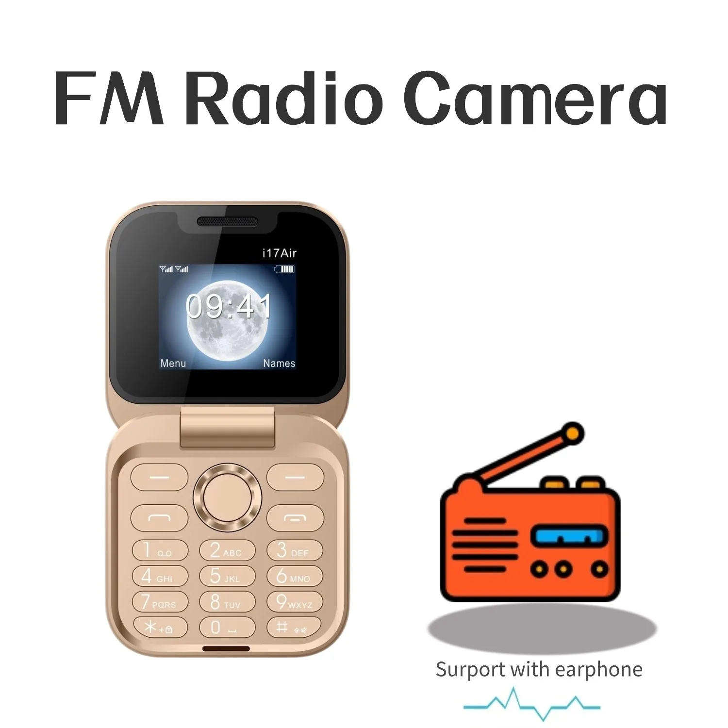 MAFAM i17Air Palm CuteFlip الهاتف ماجيك صوت زر الضغط DualSim حجم صغير Blacklist الشعلة المحمولة مطوية الهاتف المحمول لكبار السن #4