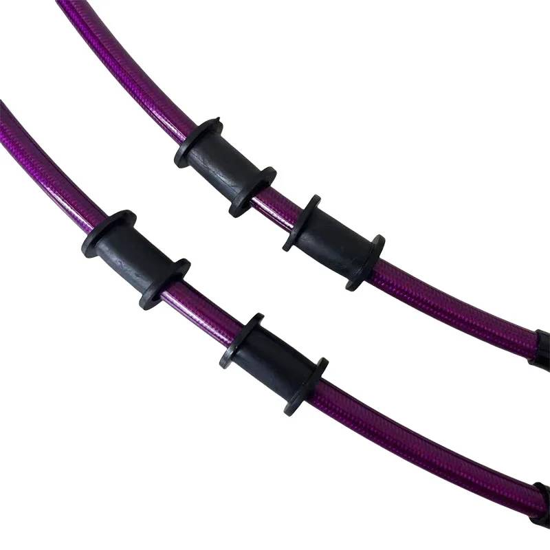Motorfiets Hydraulische Koppeling Olieleiding Versterkt Gevlochten Paars Moto remslangen Pijp Racing Kabel 10mm Banjo 0 °   28 °   45 °   90 °   AN3