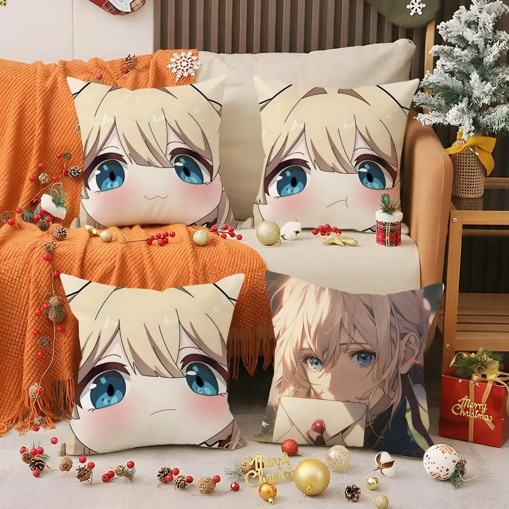 

Наволочка Violet E-Evergarden, шелковистая, элегантная, комфортная, для дивана-кровати, с невидимой молнией