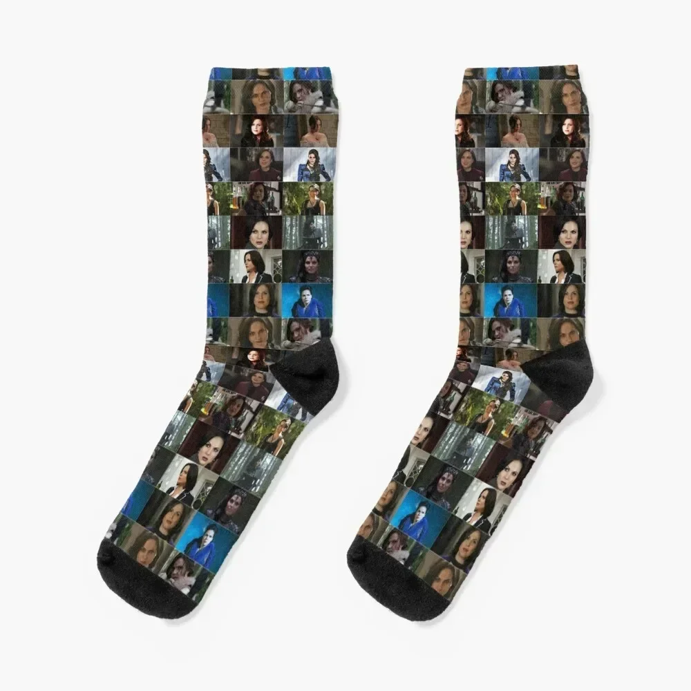 Evolution of Regina Mills (OUAT) Socks Stockings compression luxe essential Socks Men's Women's