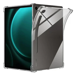 Funda protectora para tableta Samsung Galaxy Tab S9FE 10,9, 2023, transparente, TPU, silicona, X510, X516