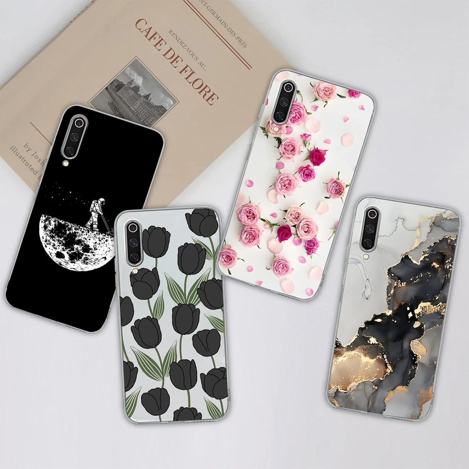 For Xiaomi Mi 9 Pro SE Lite Case Gradient Color Clear Back Cover Soft Slim Housing For Mi9 Mi 9Pro 9Lite 9SE Phone Cases Funda