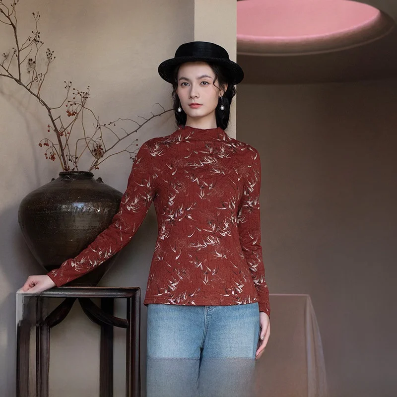 

Женский вязаный свитер Ele: приталенный, осенняя новинка, с вышивкой, модный, прямой крой, винтажный стиль, полиэстер