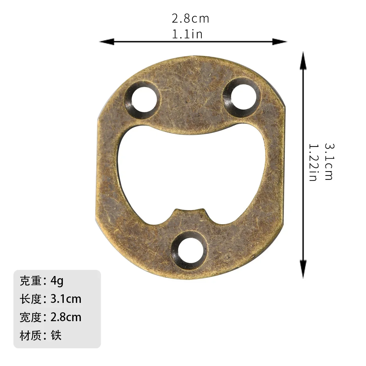 Vernikkelde Bieropener Ronde Bieropener Fittingen Diameter 28Mm