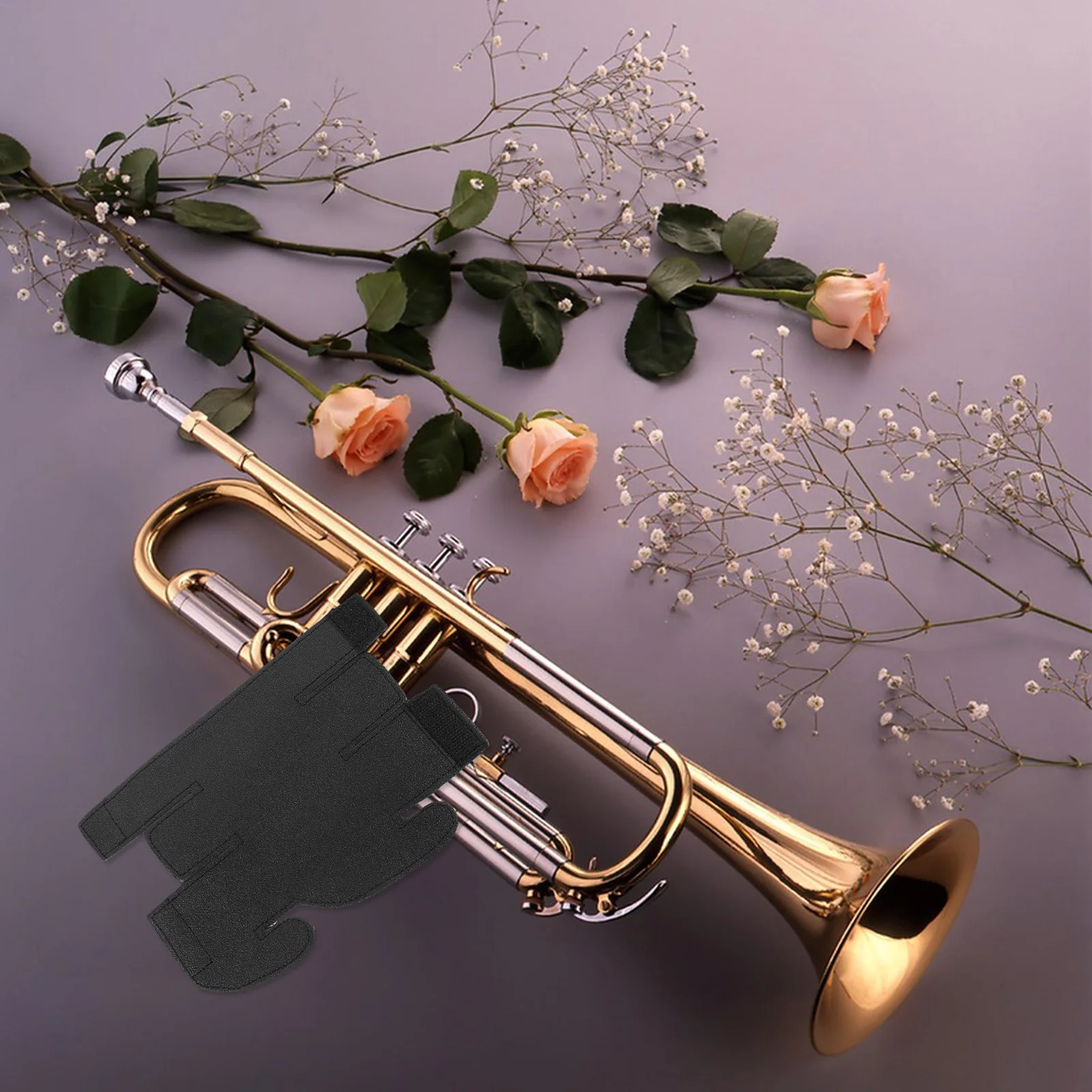 

Trumpet Valve Protector PU Durable Soft Comfortable Valve Pads for B-Flat Trumpet Musical Accessories Gift