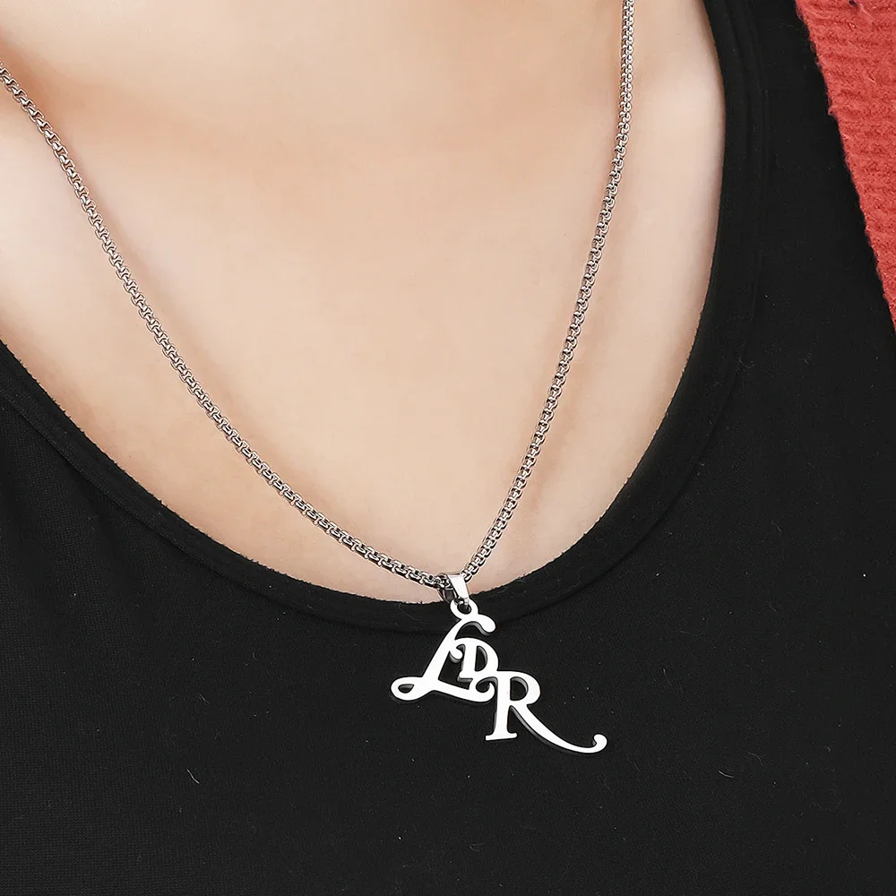 LDR قلادة قلادة المغني ستار لانا ديل ري نفس بسيط رائع موضة الفولاذ المقاوم للصدأ القلائد امرأة مجوهرات للبنات
